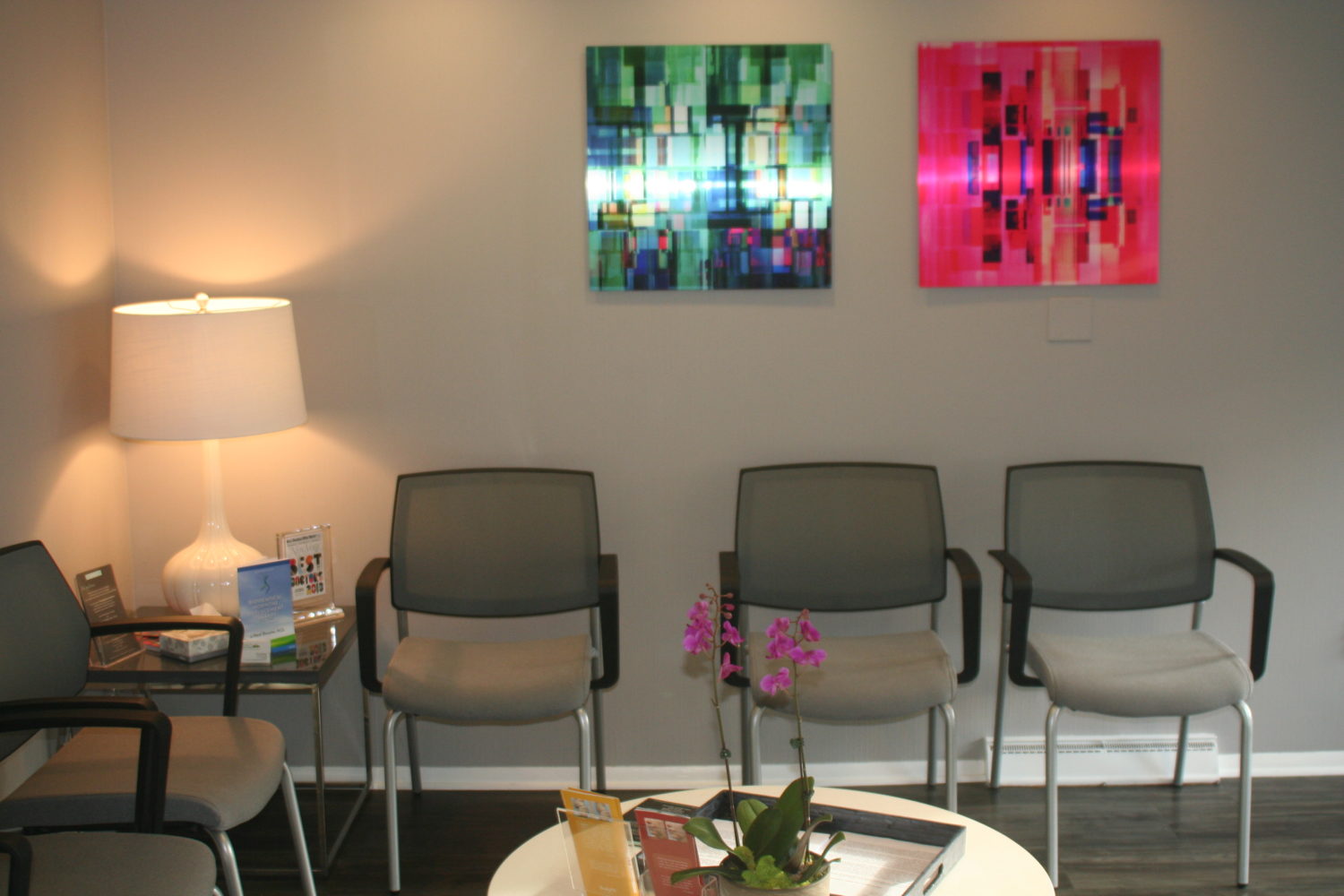 Waiting area of  Dr.Jacobson's office
